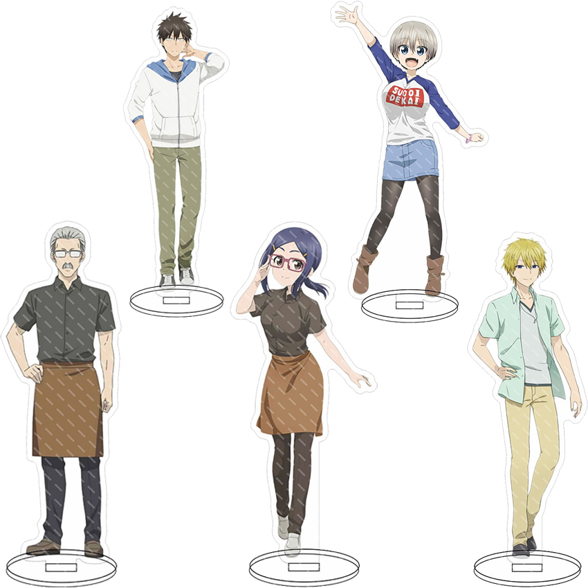 Anime Merchandise Collection - 16CM アニメアクリルスタンド「宇崎ちゃんは遊びたい！」 ‌ 宇崎花、桜井真一、浅井あみ ‌ コスプレフィギュア装飾品ギフト