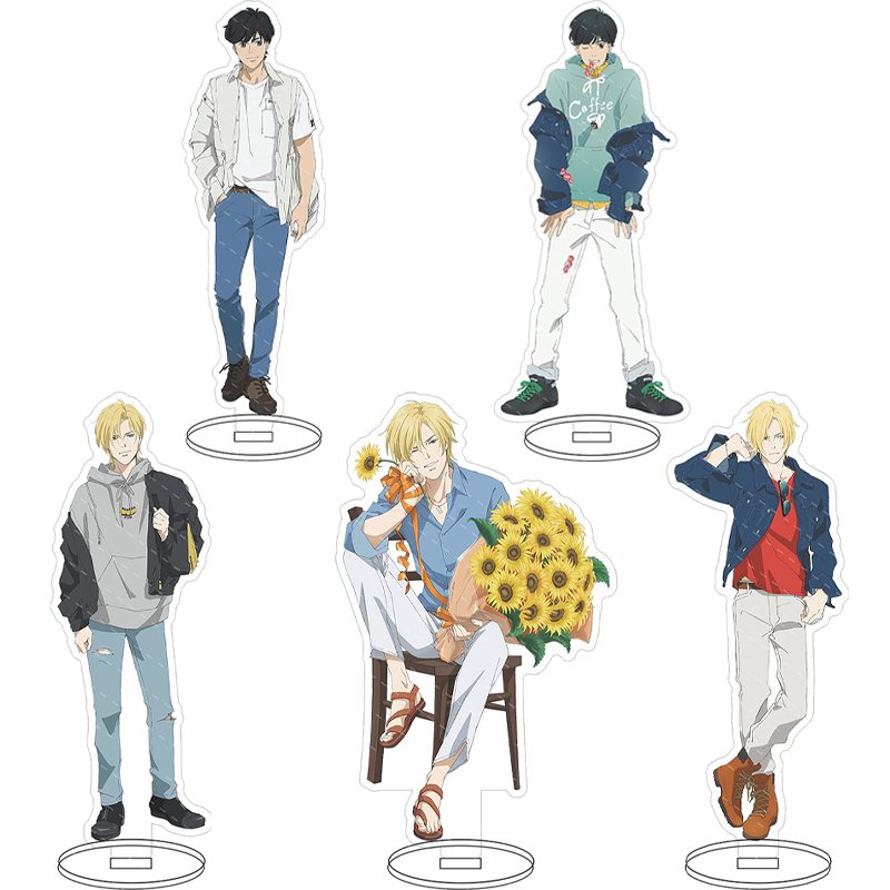 Anime Merchandise Collection - 16CMアニメアクリルフィギュア バナナフィッシュ アッシュ・リンクス アスラン・ジェイド・カレンリース ‌ 奥村英二