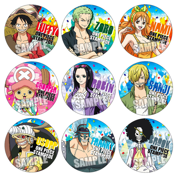 Anime Merchandise Figures - ワンピース フィルム スタンプエード アニメ バッジ ピン