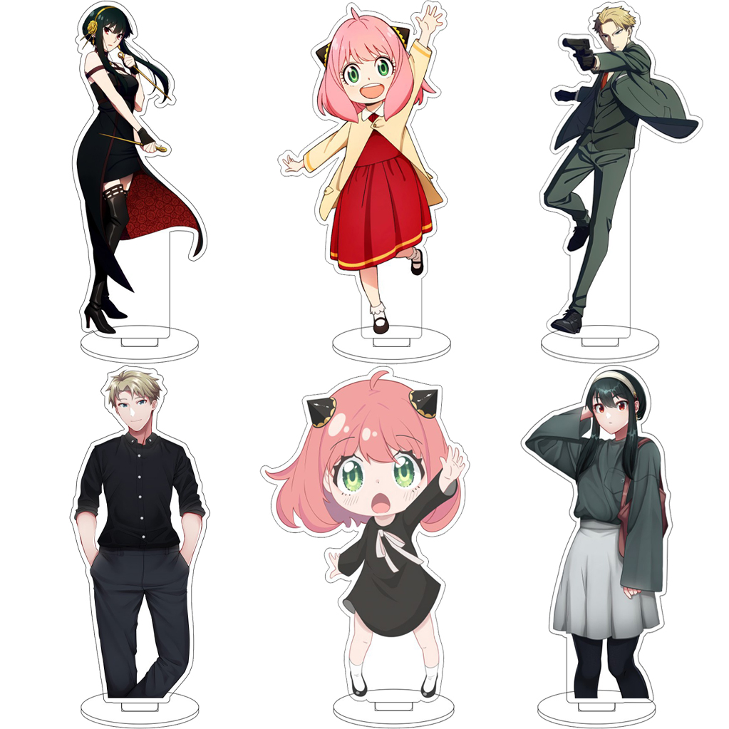 Anime Merchandise Collection - 16 センチメートルアニメ SPY×FAMILY ヨールフォージャーアーニャフォージャーロイドフォージャーボンドフォージャーコスアクリルフィギュアスタンド装飾品クリスマスギフト