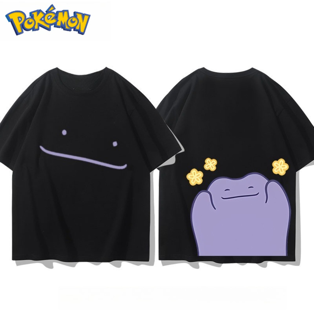 Anime Merchandise Store Japan - ポケモン ディットー 前後プリント Tシャツ メンズ レディース