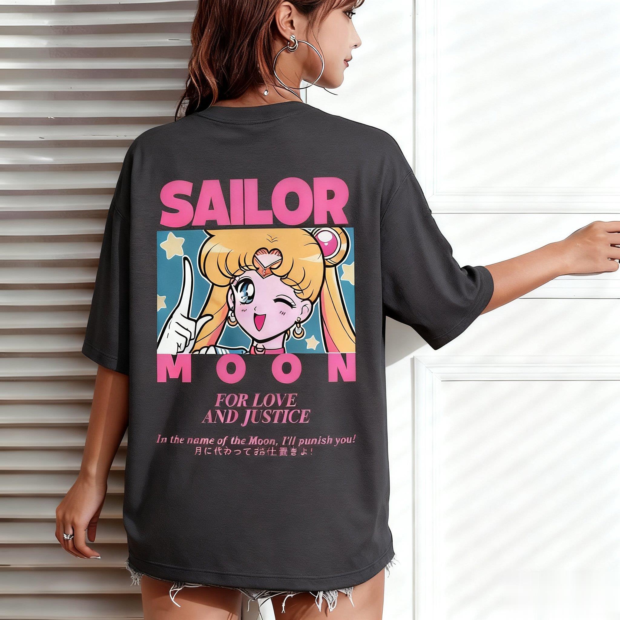 Anime Merchandise Store Japan - 2026年新作ホットサマー オーバーサイズ カジュアル ストリートウェア セーラームーン メンズ
