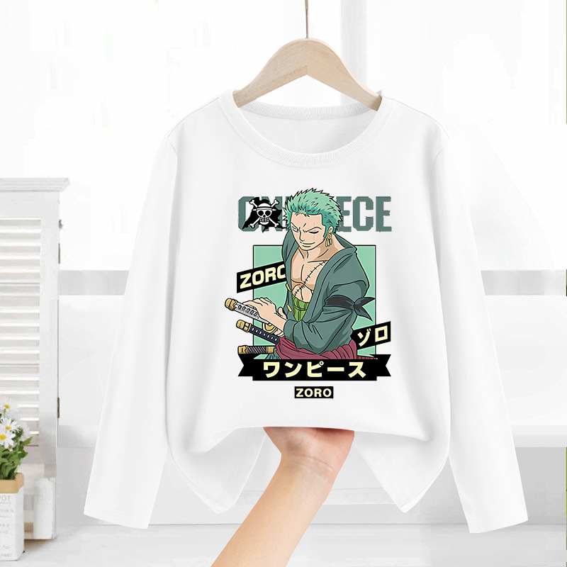ワンピース長袖アニメプリントトップスベースレイヤーシャツ少年 - Anime One Piece Merchandise のレビューと価格
