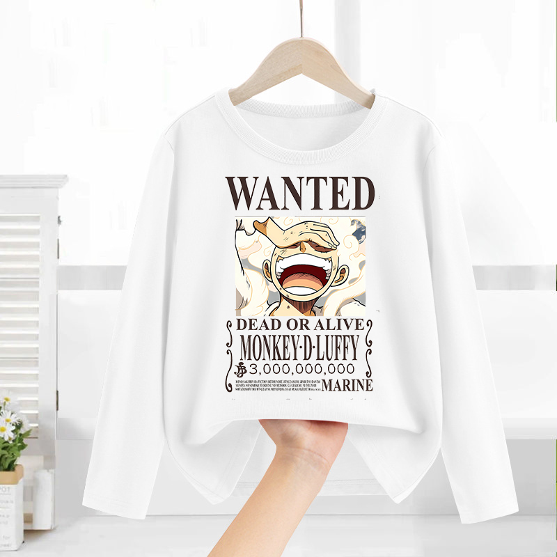 ワンピース長袖アニメプリントトップスベースレイヤーシャツ少年 - Anime One Piece Merchandise のレビューと価格