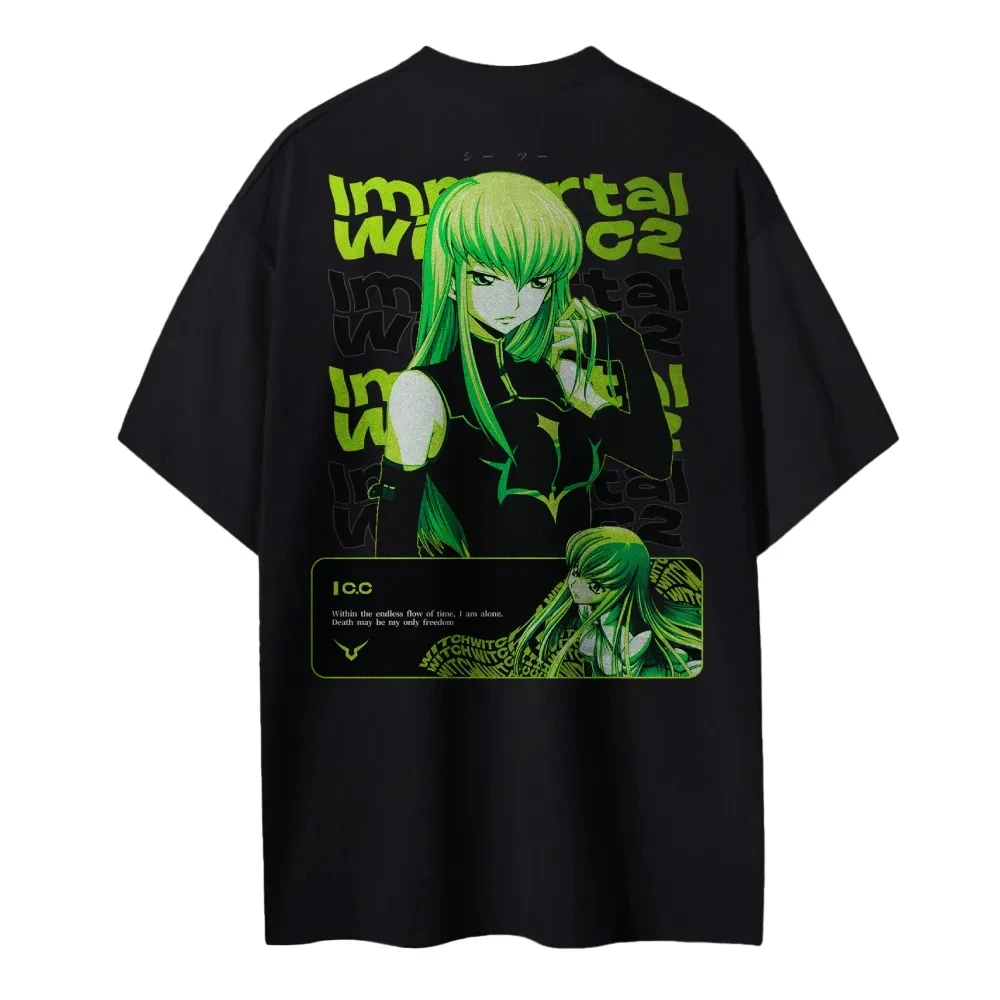 新コードギアス Tシャツ C.C. キャラクター緑髪不滅の魔 - Anime Merchandise Store Japan のレビューと価格