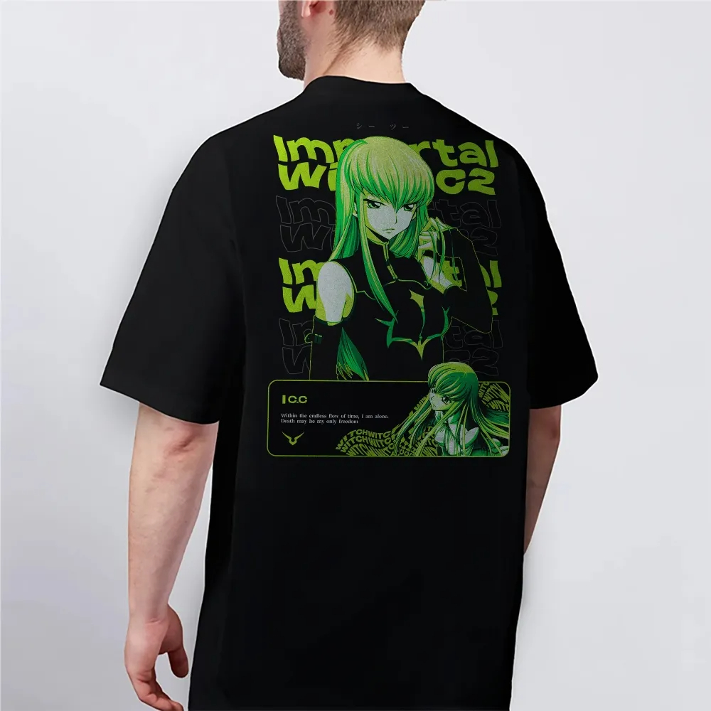 新コードギアス Tシャツ C.C. キャラクター緑髪不滅の魔 - Anime Merchandise Store Japan のレビューと価格