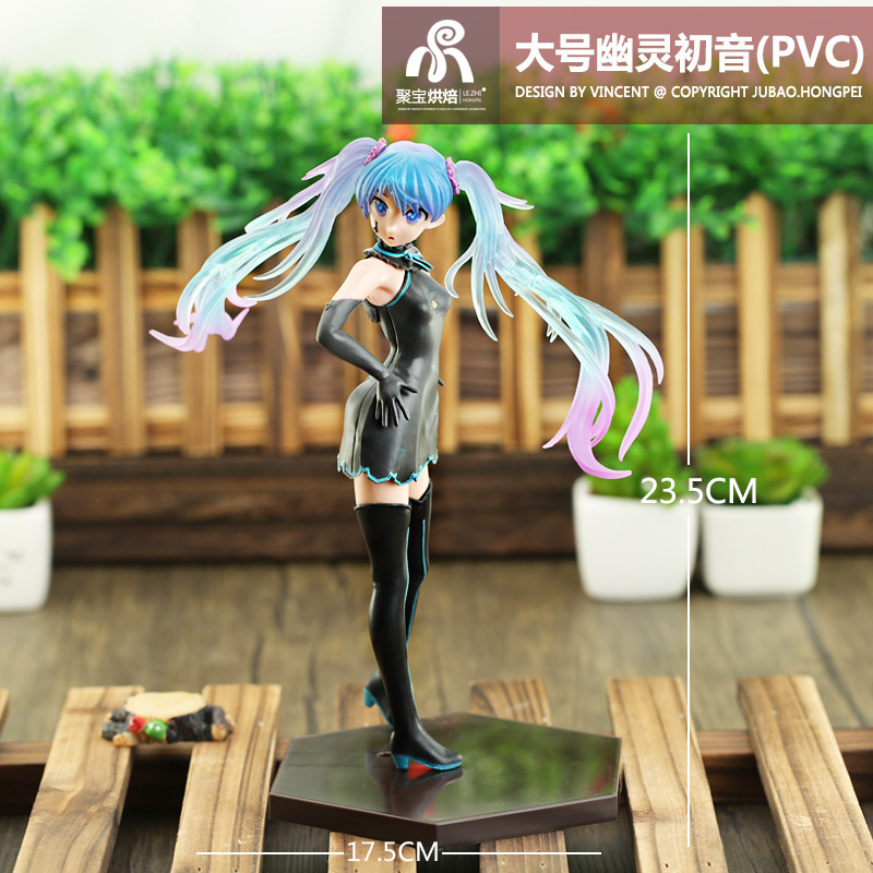 初音ミクフィギュアアニメ人形ウサギの耳付きかわいいデスクトッ - Anime Merchandise Figures のレビューと価格
