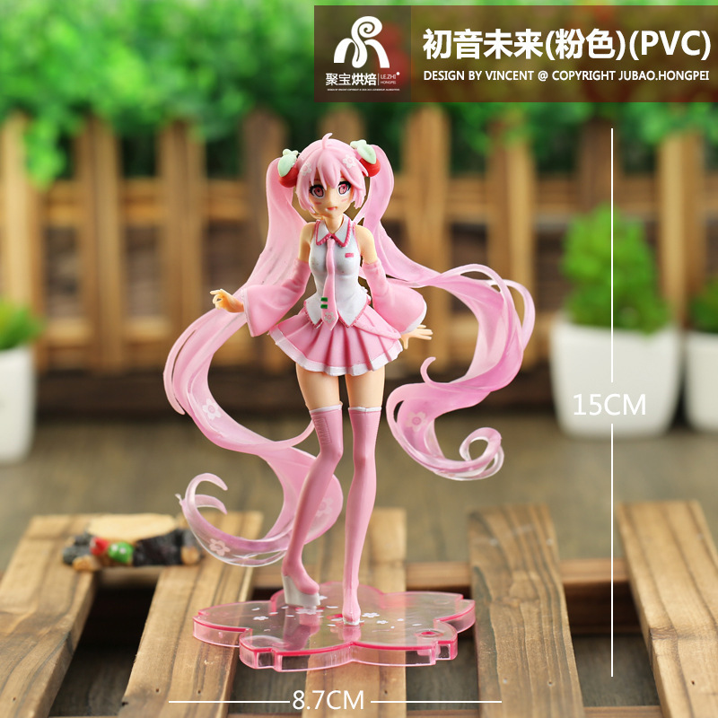 初音ミクフィギュアアニメ人形ウサギの耳付きかわいいデスクトッ - Anime Merchandise Figures のレビューと価格