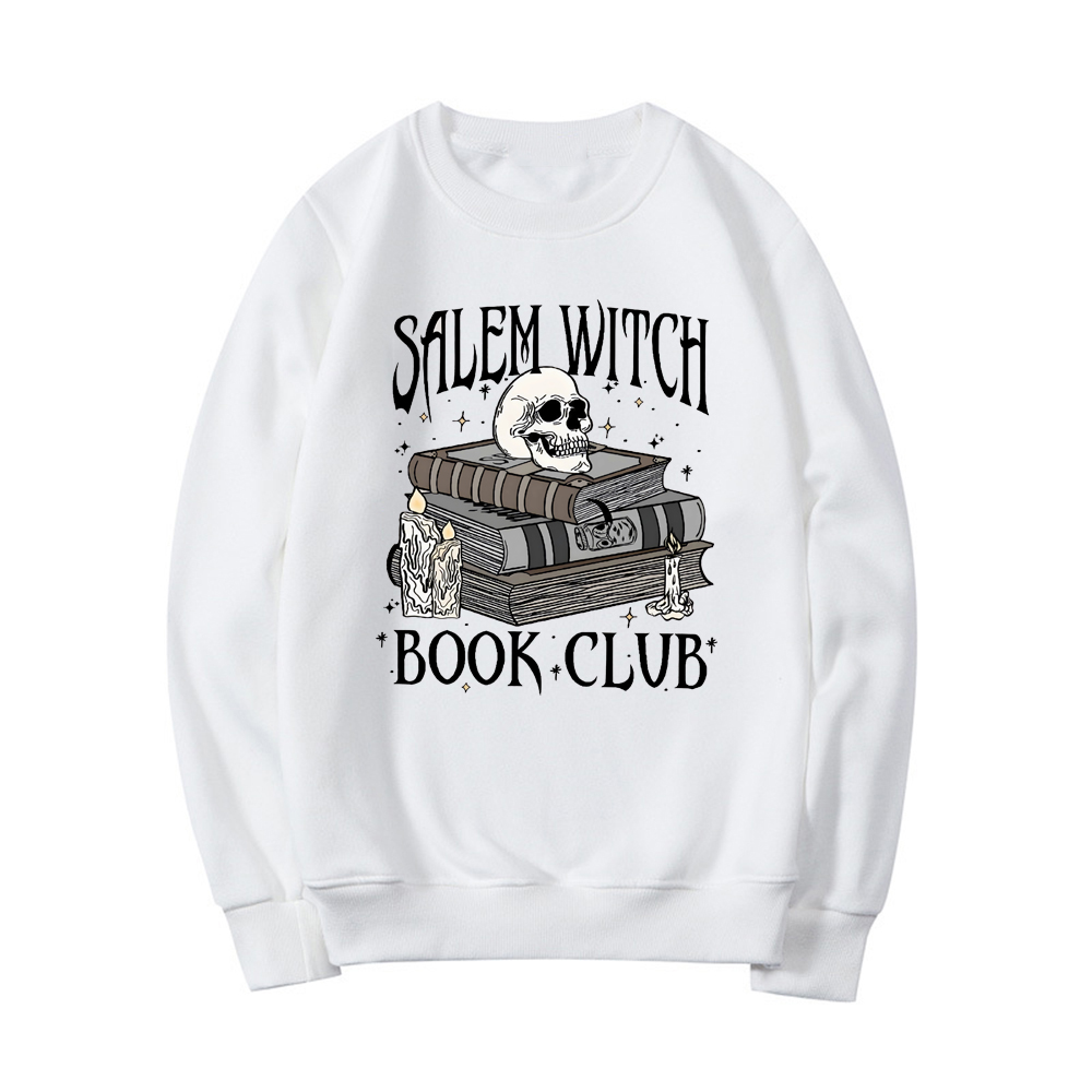 セーラム魔女ブッククラブトレーナーおかしいハロウィンパーカー - Anime Merch Hoodie のレビューと価格