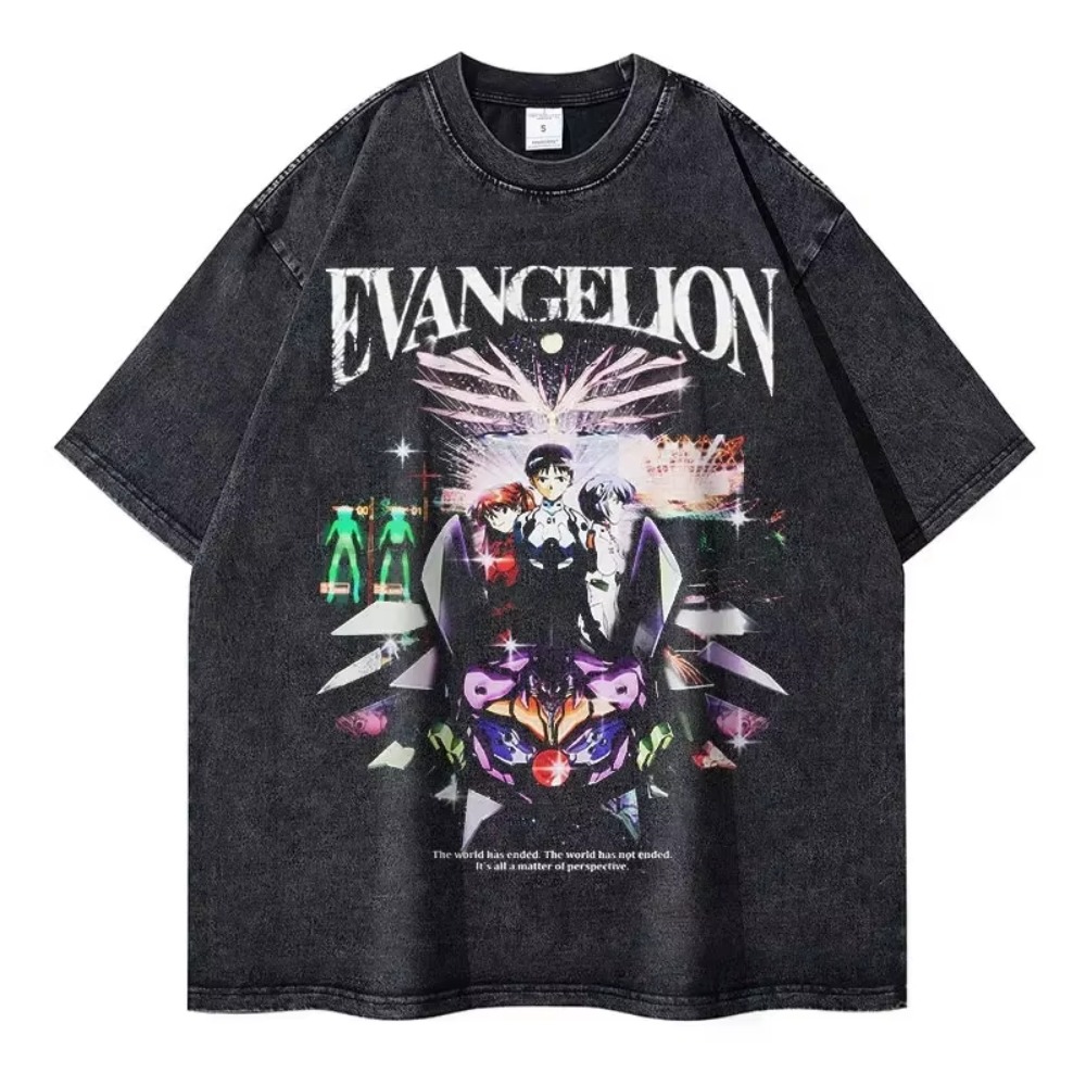 特大メンズ Tシャツ服 EVA アニメストリートブランドヴィ - Anime Merchandise Store Japan のレビューと価格