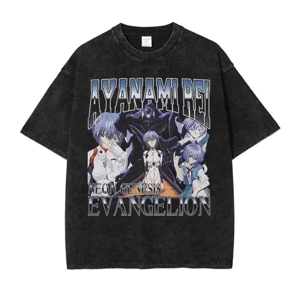 特大メンズ Tシャツ服 EVA アニメストリートブランドヴィ - Anime Merchandise Store Japan のレビューと価格