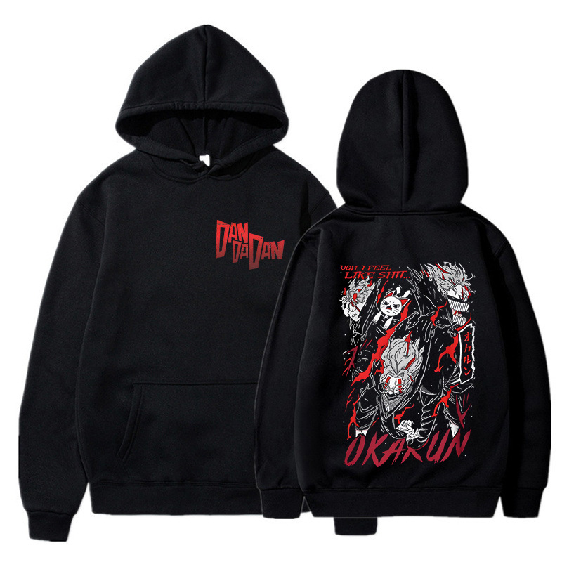 ダンダダン 阿夜瀬桃 オカルン グラフィック フーディ ヴィ - Anime Merch Hoodie のレビューと価格
