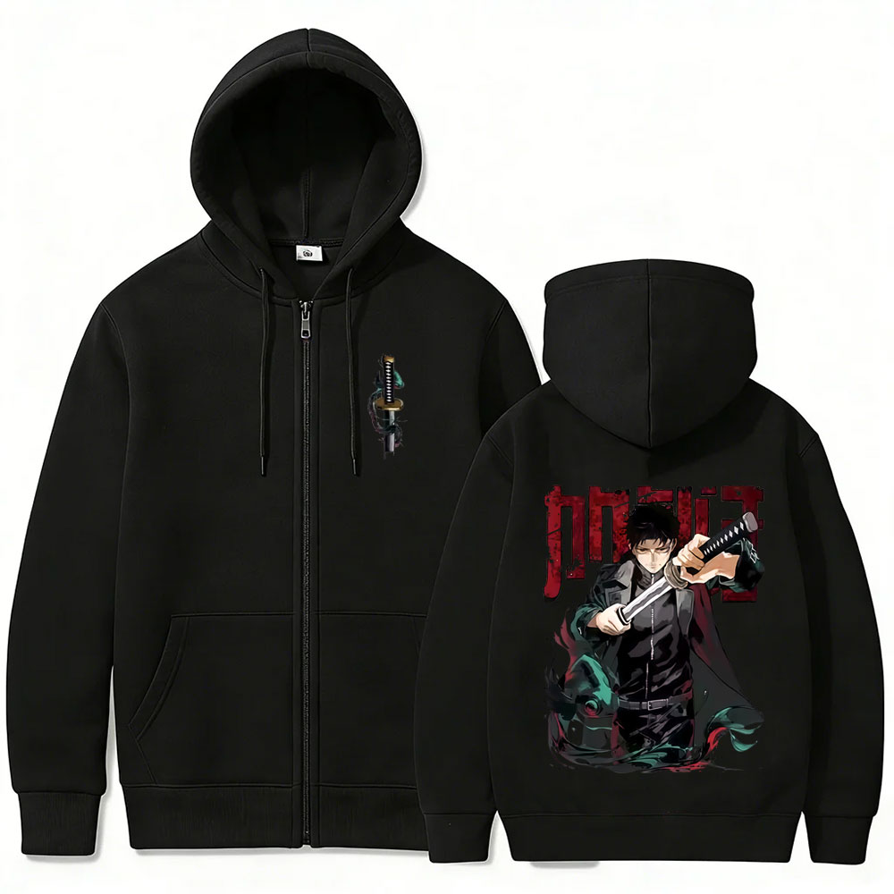 アニメカグラバチちひろ洛下商品ジッパーパーカー男性女性マンガ - Anime Merch Hoodie のレビューと価格