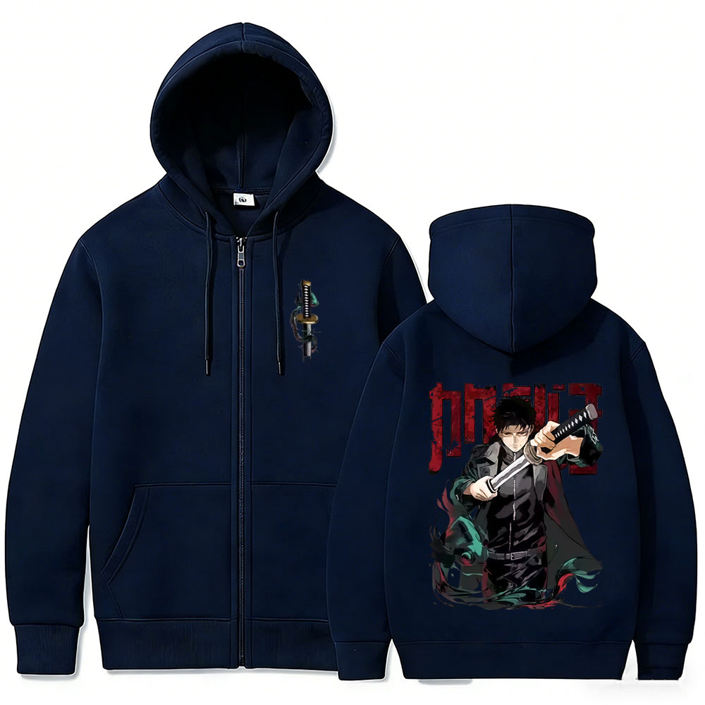 アニメカグラバチちひろ洛下商品ジッパーパーカー男性女性マンガ - Anime Merch Hoodie のレビューと価格