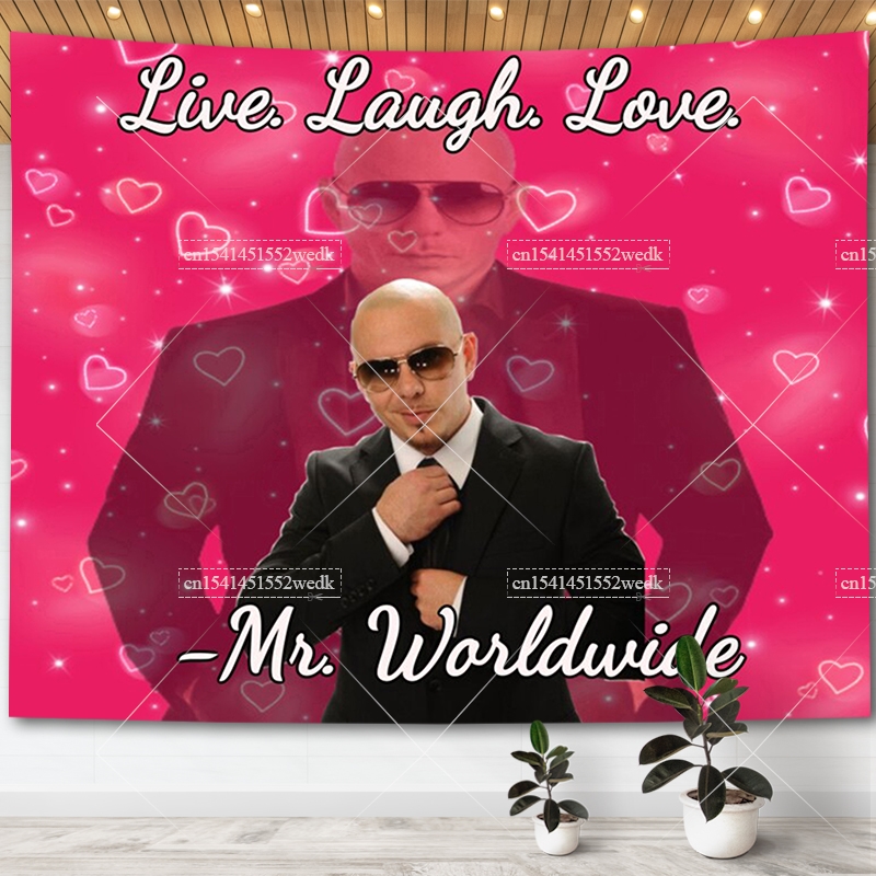 Mr. Worldwide Says To Live Lau - Wall Scroll Tapestry のレビューと価格