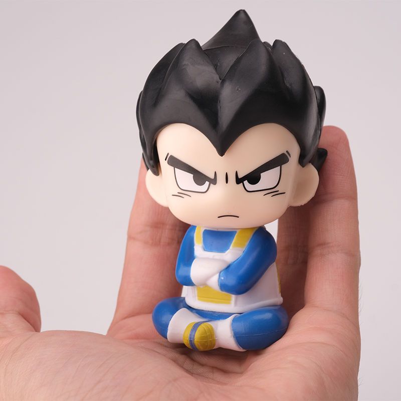 ドラゴンボールちび孫悟空ベジータ漫画かわいい座り姿フィギュア - Anime Merchandise Figures のレビューと価格