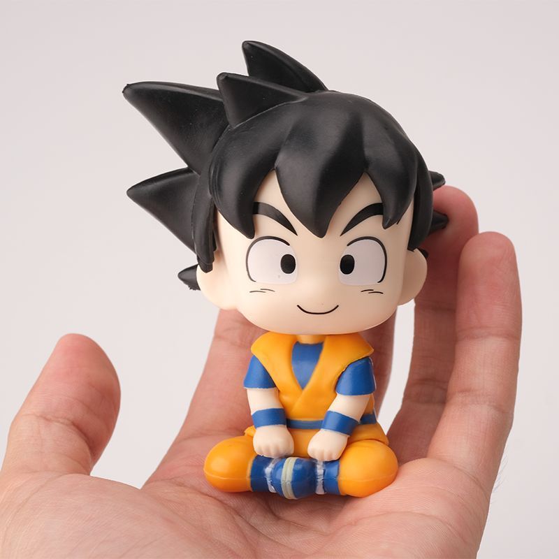ドラゴンボールちび孫悟空ベジータ漫画かわいい座り姿フィギュア - Anime Merchandise Figures のレビューと価格