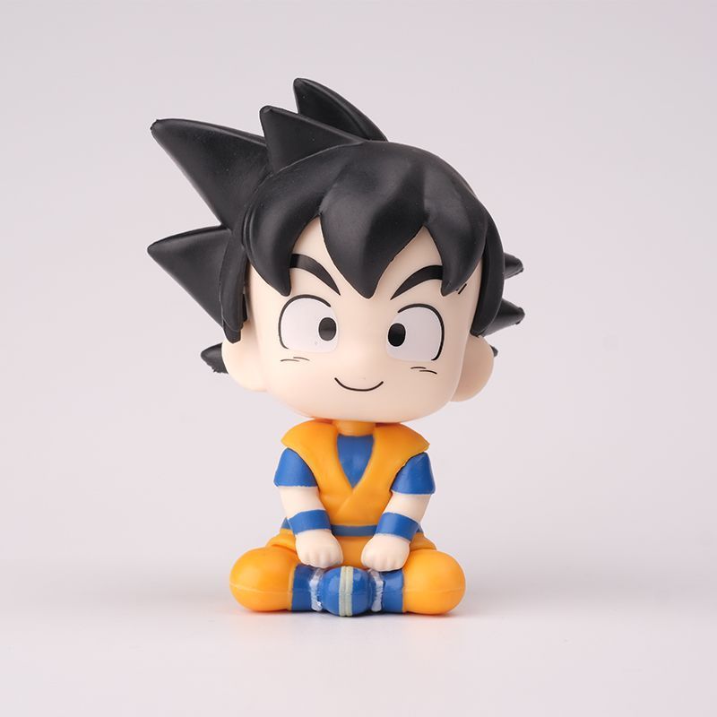 ドラゴンボールちび孫悟空ベジータ漫画かわいい座り姿フィギュア - Anime Merchandise Figures のレビューと価格