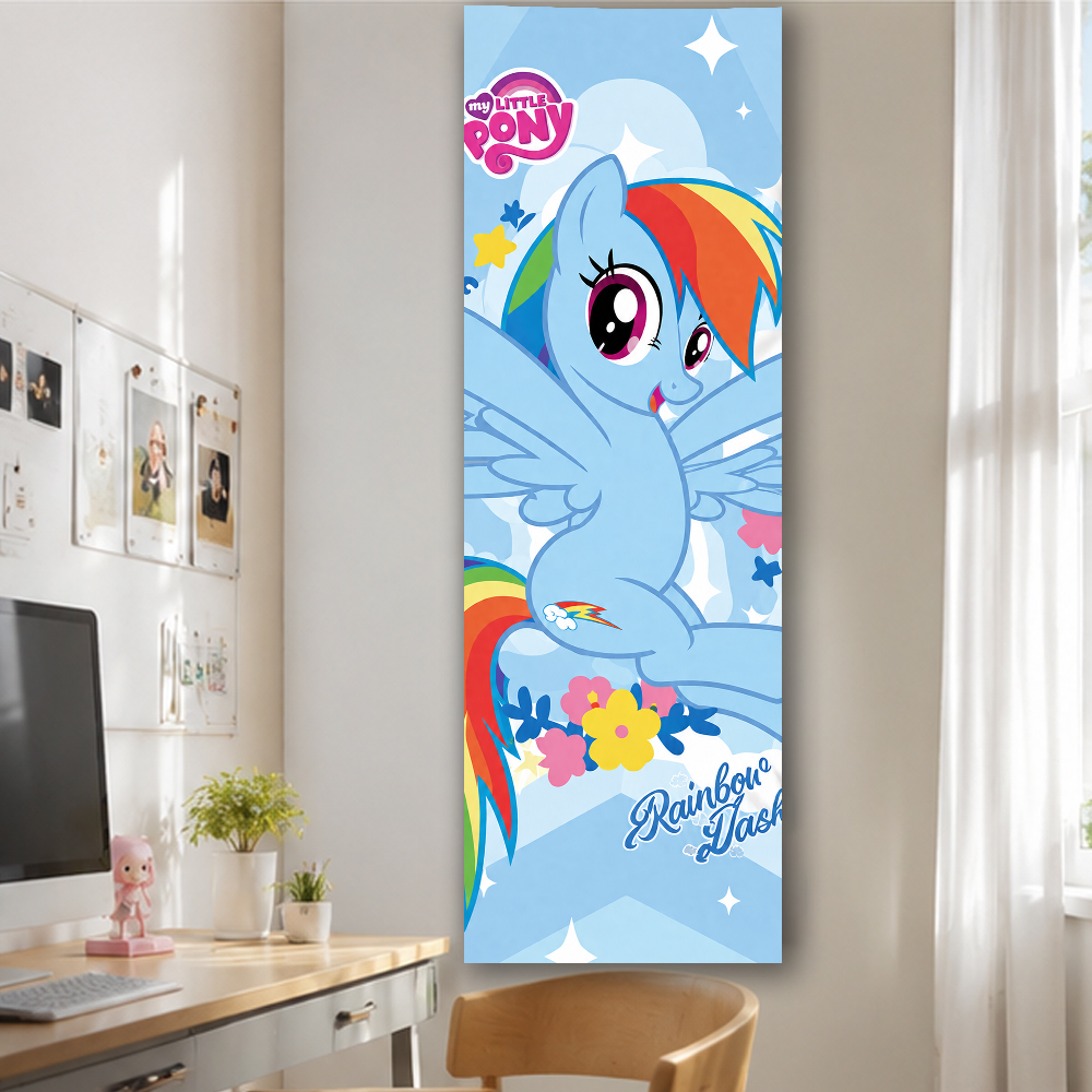 マイリトルポニー レインボーダッシュ ブルー 縦型ロングタペ - Wall Scroll Tapestry のレビューと価格