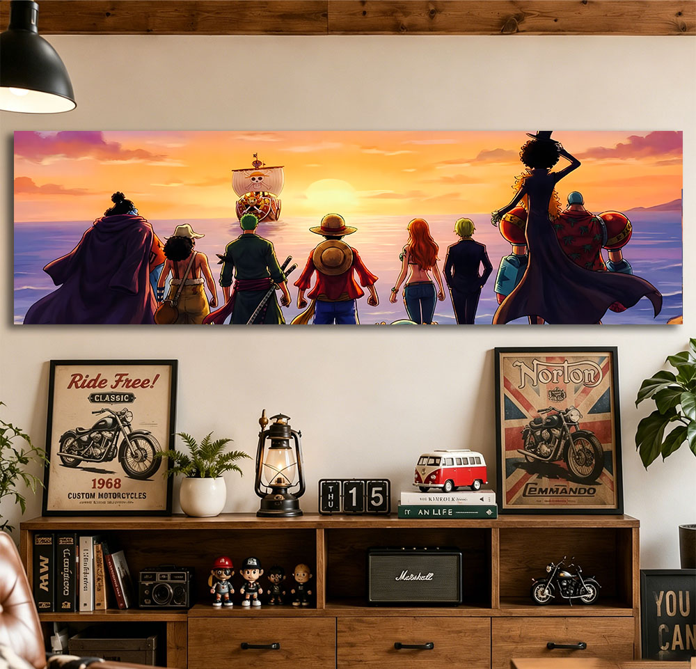 ワンピース 麦わら帽子の一味 Q タペストリー、ルフィ ゾロ - Wall Scroll Tapestry のレビューと価格