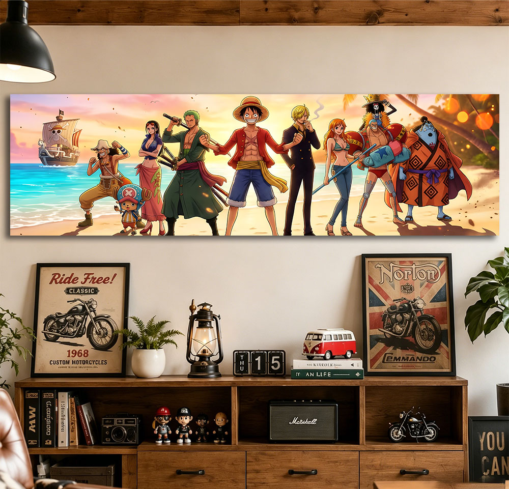 ワンピース 麦わら帽子の一味 Q タペストリー、ルフィ ゾロ - Wall Scroll Tapestry のレビューと価格