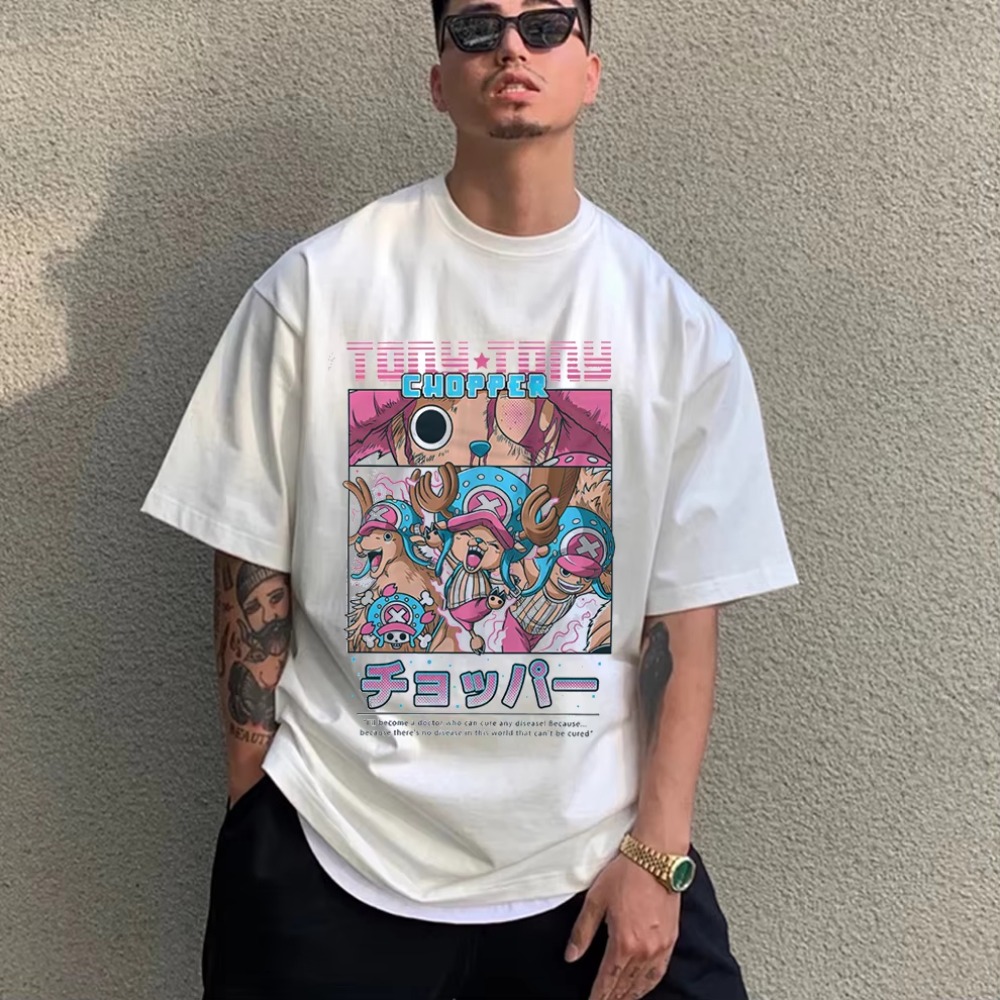 メンズ Tシャツ アニメ ワンピース チョッパー プリント  - Anime Merchandise Store Japan のレビューと価格